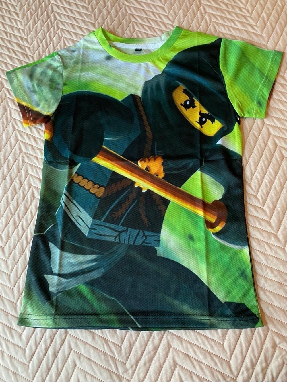 Ninja Graphic Short Sleeve Tee in Green